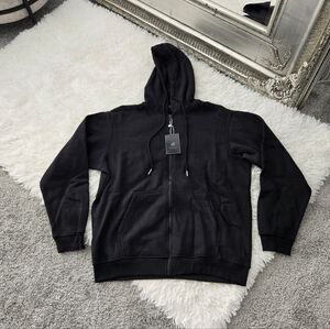 Blue Ice Premium Clothing Full Zip Black Hoodie. Size Large. New.Classic hoodi